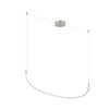 Talis 36-in Brushed Nickel LED Linear Pendant