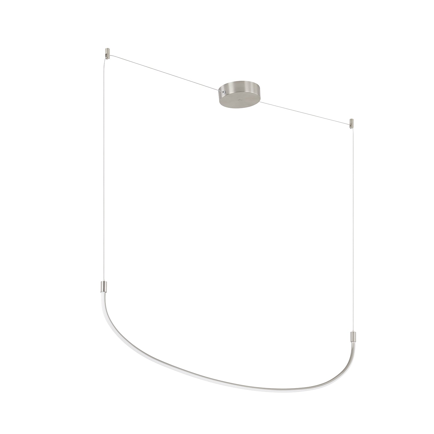 Talis 36-in Brushed Nickel LED Linear Pendant