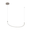 Talis 36-in Brushed Nickel LED Linear Pendant