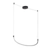 Talis 48-in Black LED Linear Pendant