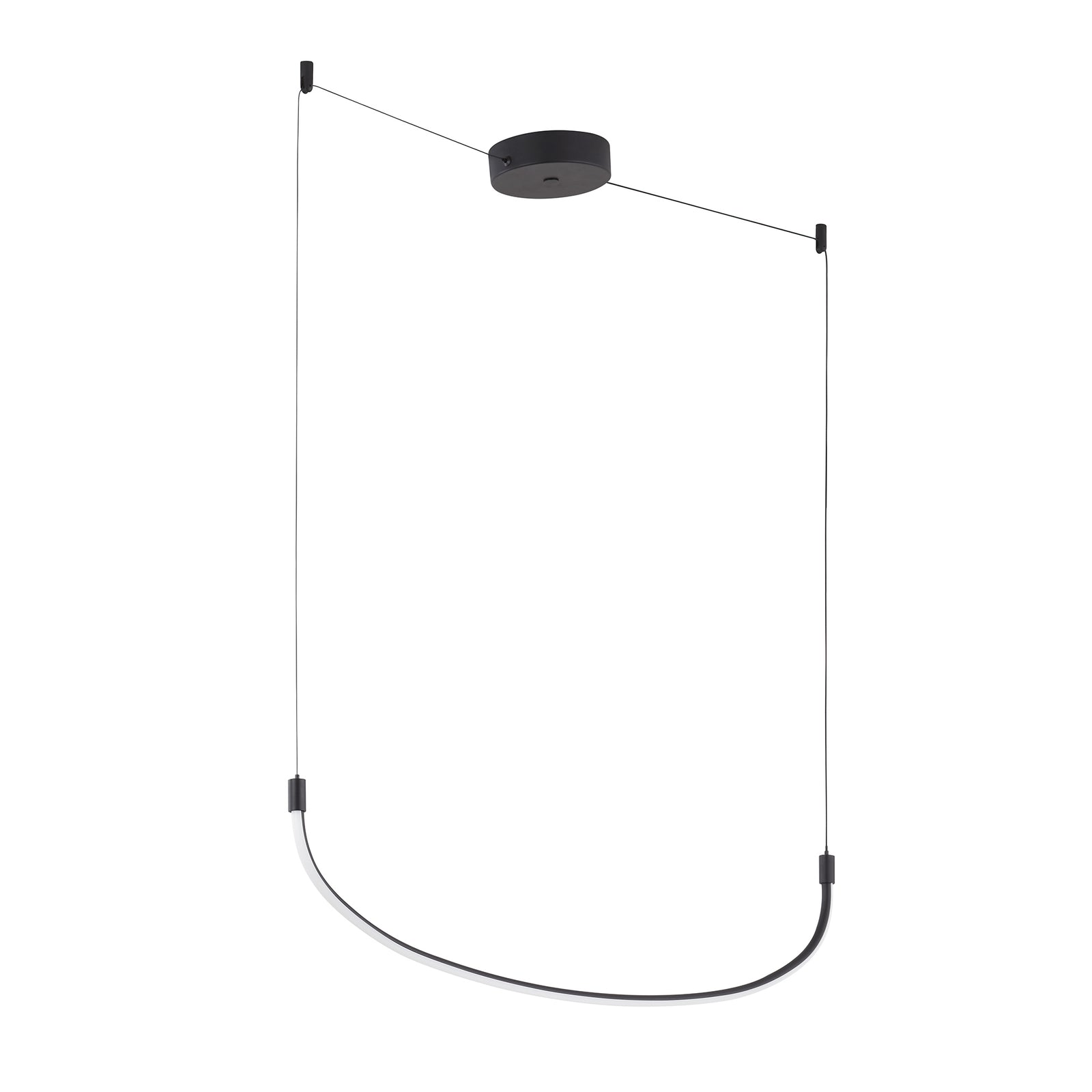 Talis 48-in Black LED Linear Pendant