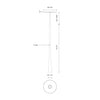Taper 16-in Black LED Pendant