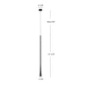 Taper 24-in White LED Pendant