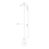 Taper 24-in White LED Pendant