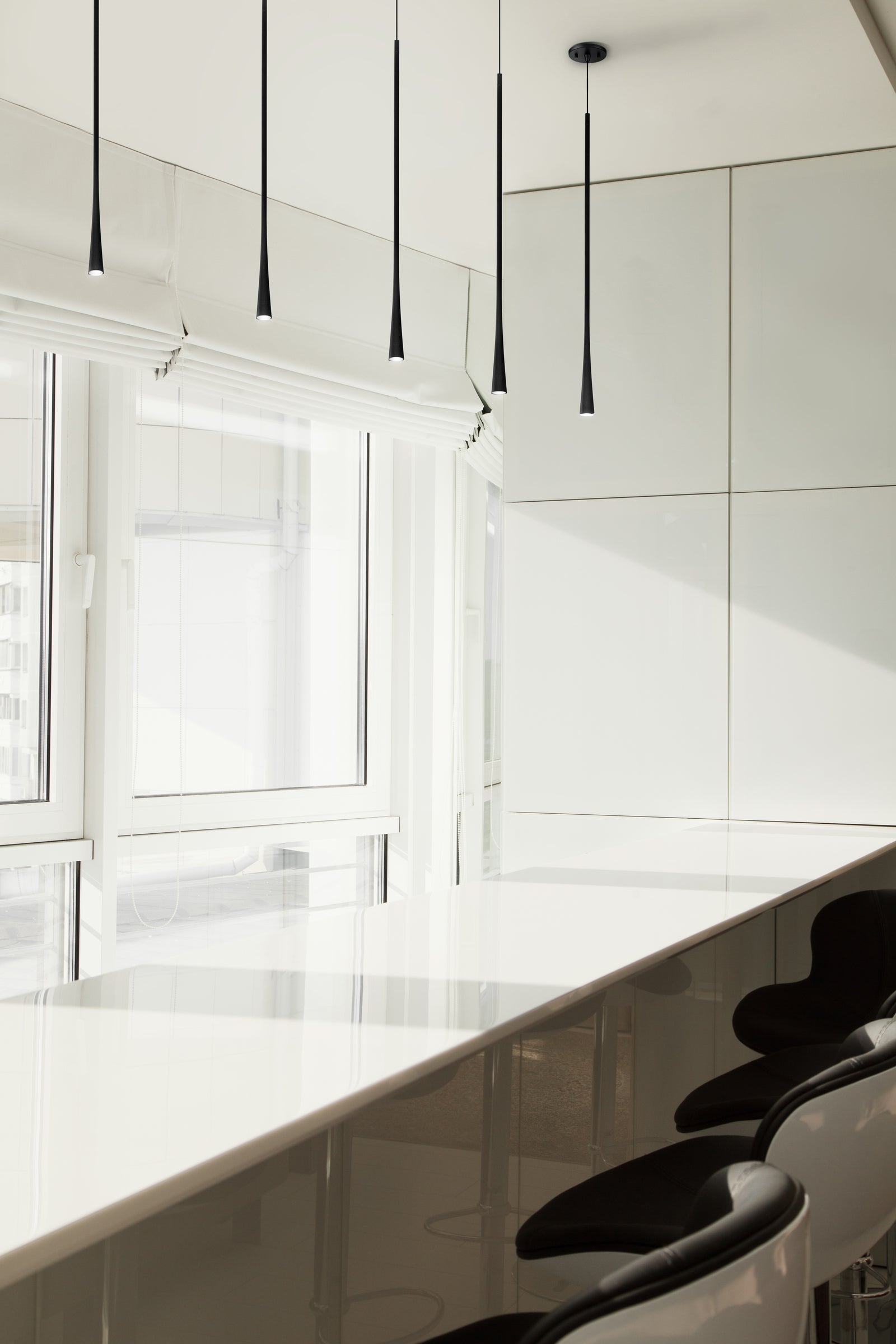 Taper 32-in Black LED Pendant