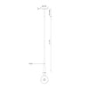 Taper 32-in Chrome LED Pendant
