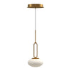 Tavira 6-in Brushed Gold LED Pendant