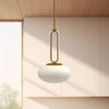 Tavira 6-in Brushed Gold LED Pendant