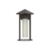 Tenko 12-in Bronze/Glossy Opal Glass 1 Light Exterior Wall