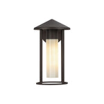 Tenko 12-in Bronze/Glossy Opal Glass 1 Light Exterior Wall