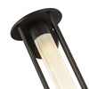 Tenko 18-in Black/Glossy Opal Glass 1 Light Exterior Wall