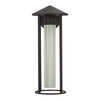 Tenko 18-in Bronze/Glossy Opal Glass 1 Light Exterior Wall