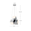 Tetra 16-in White LED Pendant