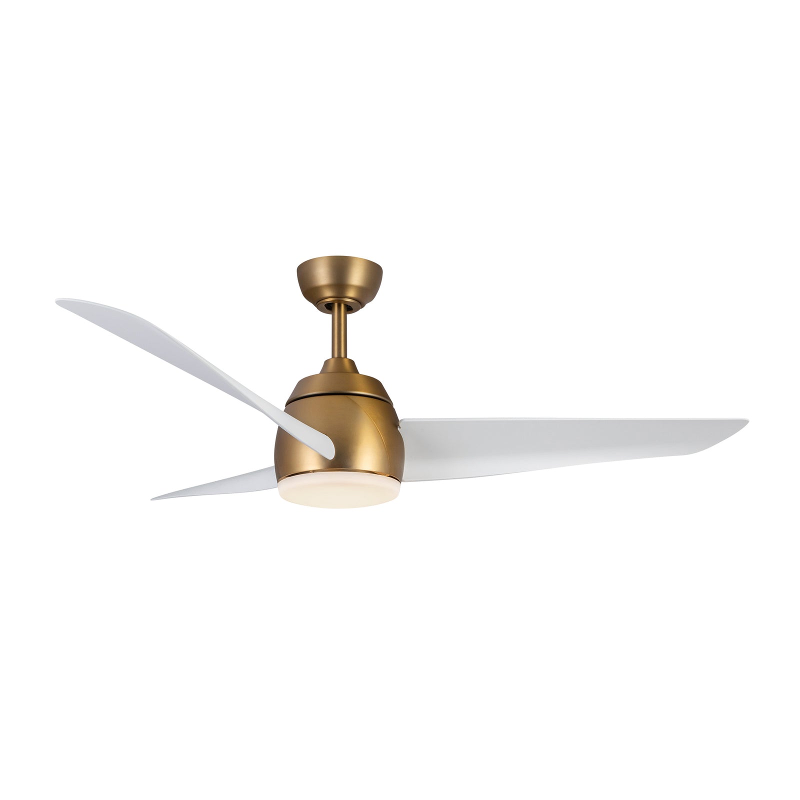Thalia 54-in Brushed Gold/Matte White LED Ceiling Fan