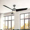 Thalia 54-in Brushed Nickel/Matte Black LED Ceiling Fan
