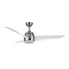 Thalia 54-in Brushed Nickel/Matte White LED Ceiling Fan
