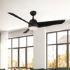 Thalia 54-in Matte Black LED Ceiling Fan
