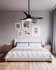 Thalia 54-in Matte Black LED Ceiling Fan