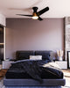 Thalia 54-in Brushed Gold/Matte Black LED Hugger Fan