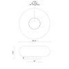 Nimbus 8-in Black/Opal Glass LED Table Lamp