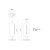 Hilo 18-in Black LED Table Lamp