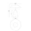 Poppy 9-in Pine Green LED Table Lamp