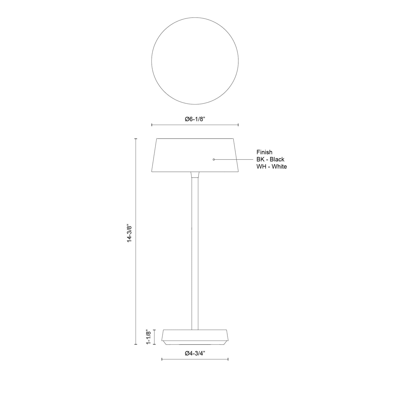 Tindra 6-in White LED Table Lamp