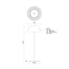 Zola 6-in Sage Green LED Table Lamp
