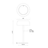 Brilla 6-in Black LED Table Lamp