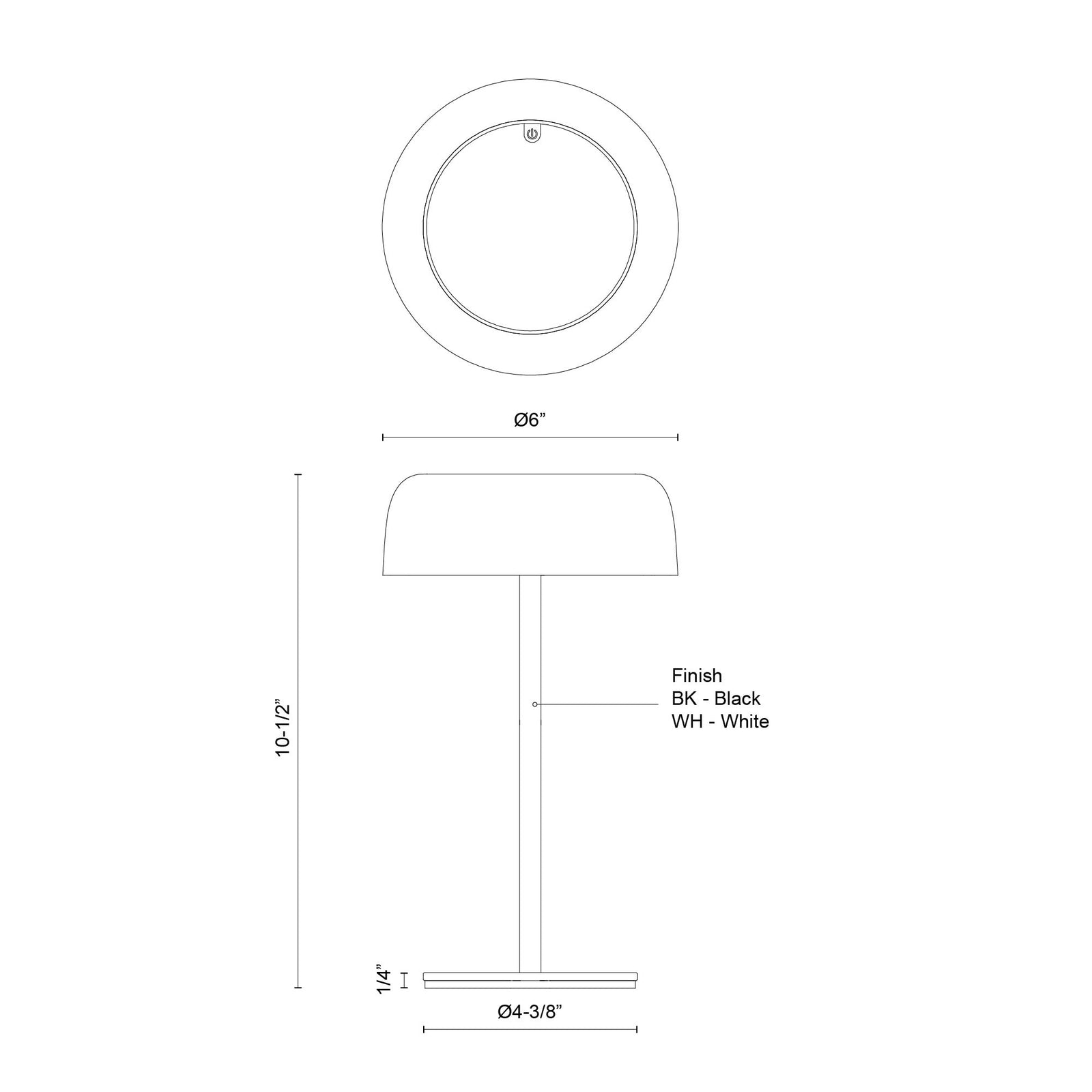 Brilla 6-in Black LED Table Lamp