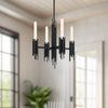 Torres 19-in Matte Black 4 Lights Chandeliers