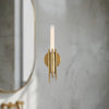 Torres 9-in Vintage Brass 1 Light Wall/Vanity