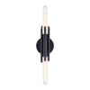 Torres 11-in Matte Black 2 Lights Wall/Vanity