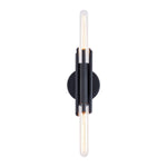 Torres 11-in Matte Black 2 Lights Wall/Vanity
