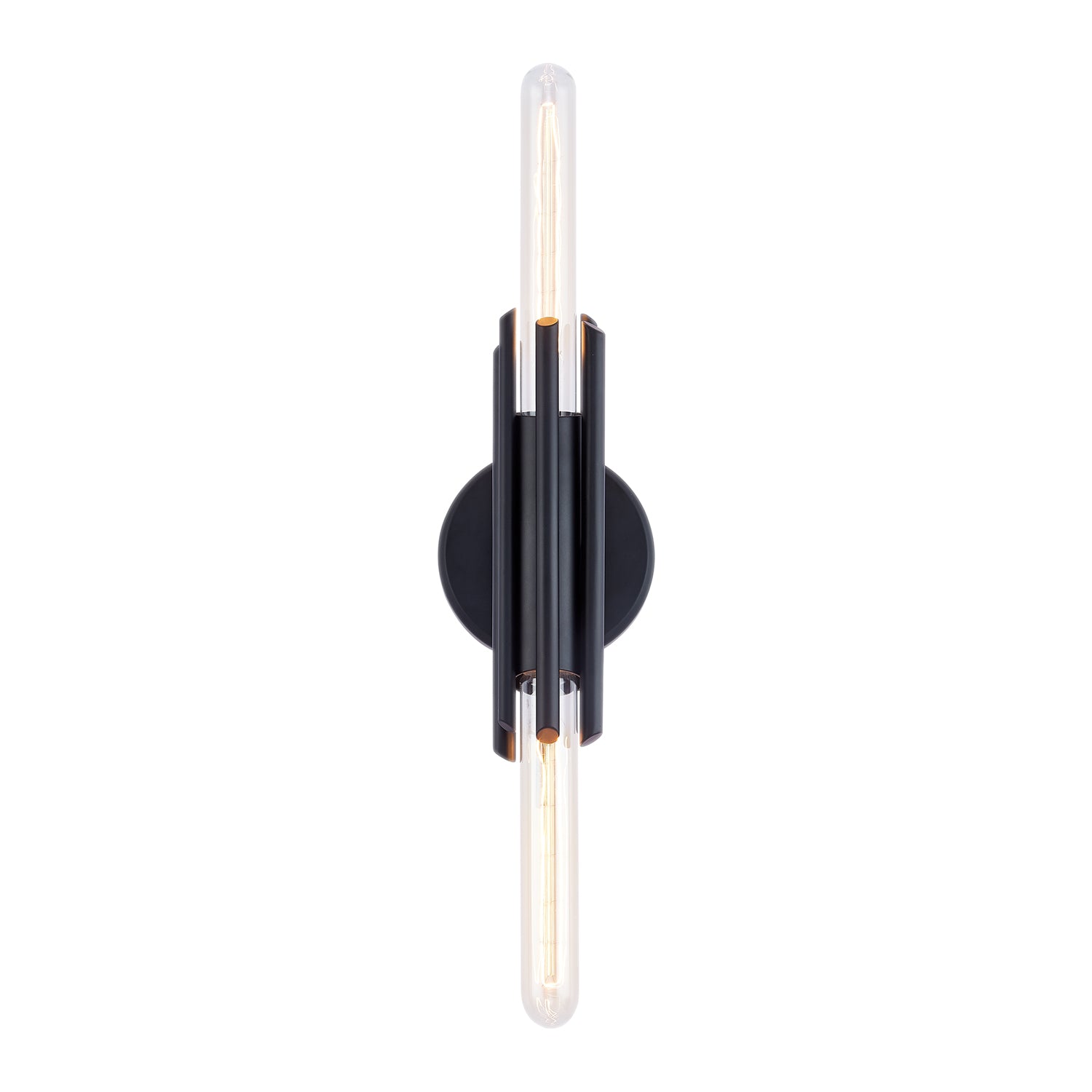 Torres 11-in Matte Black 2 Lights Wall/Vanity
