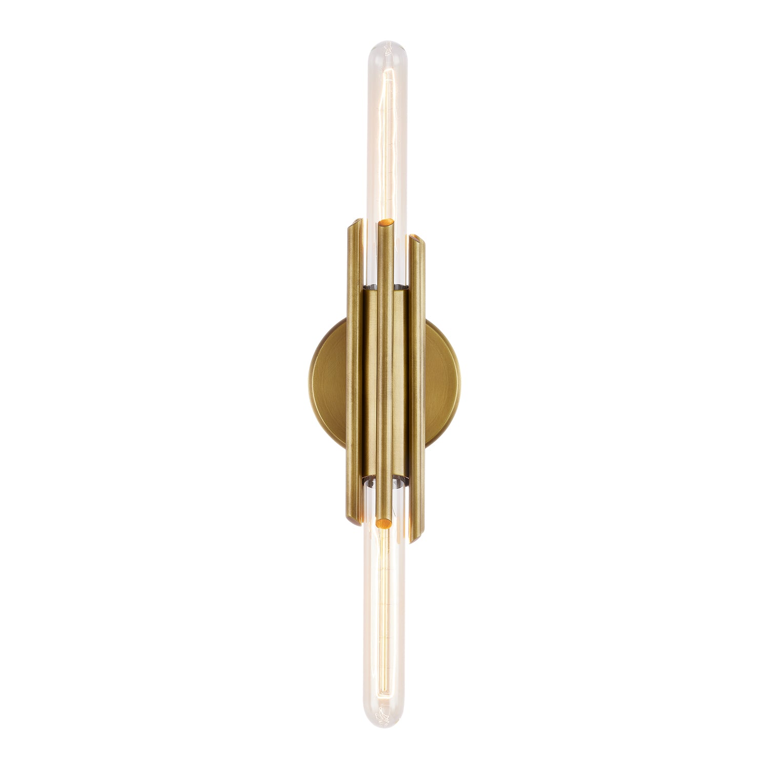 Torres 11-in Vintage Brass 2 Lights Wall/Vanity