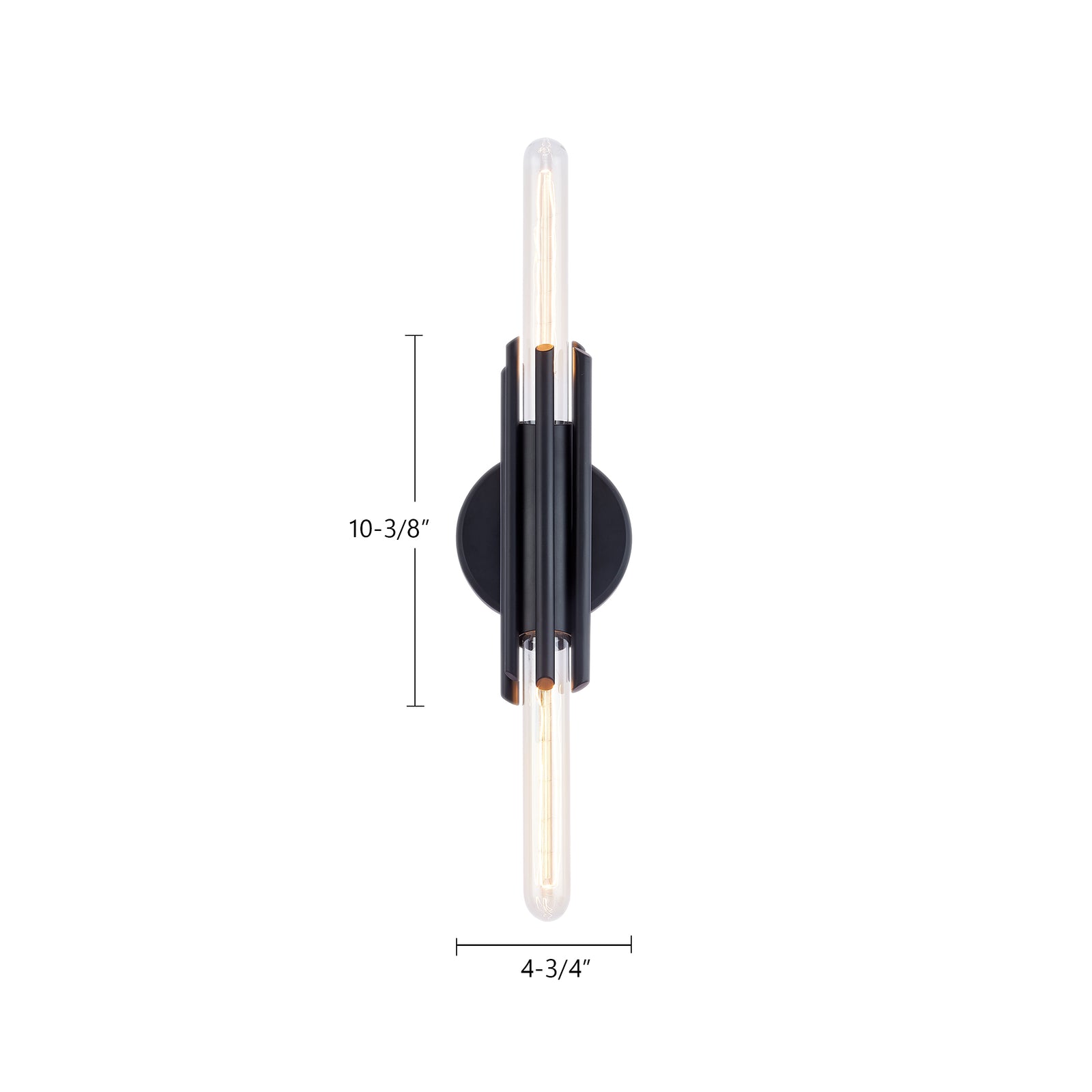 Torres 11-in Polished Nickel 2 Lights Wall/Vanity