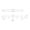 Arnold 35-in Black LED Track Lights