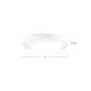 Trafalgar 11-in White LED Flush Mount
