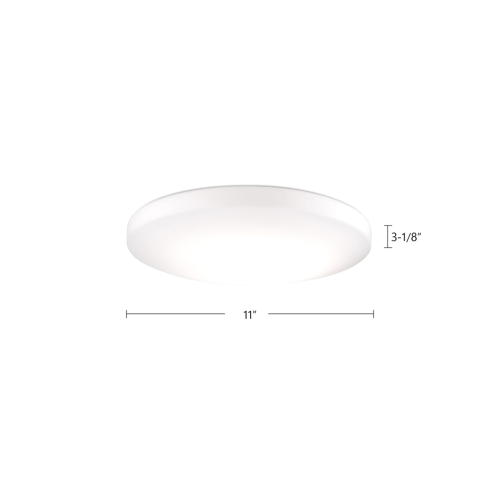 Trafalgar 11-in White LED Flush Mount