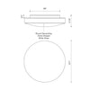 Trafalgar 11-in White LED Flush Mount