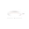 Trafalgar 15-in White LED Flush Mount