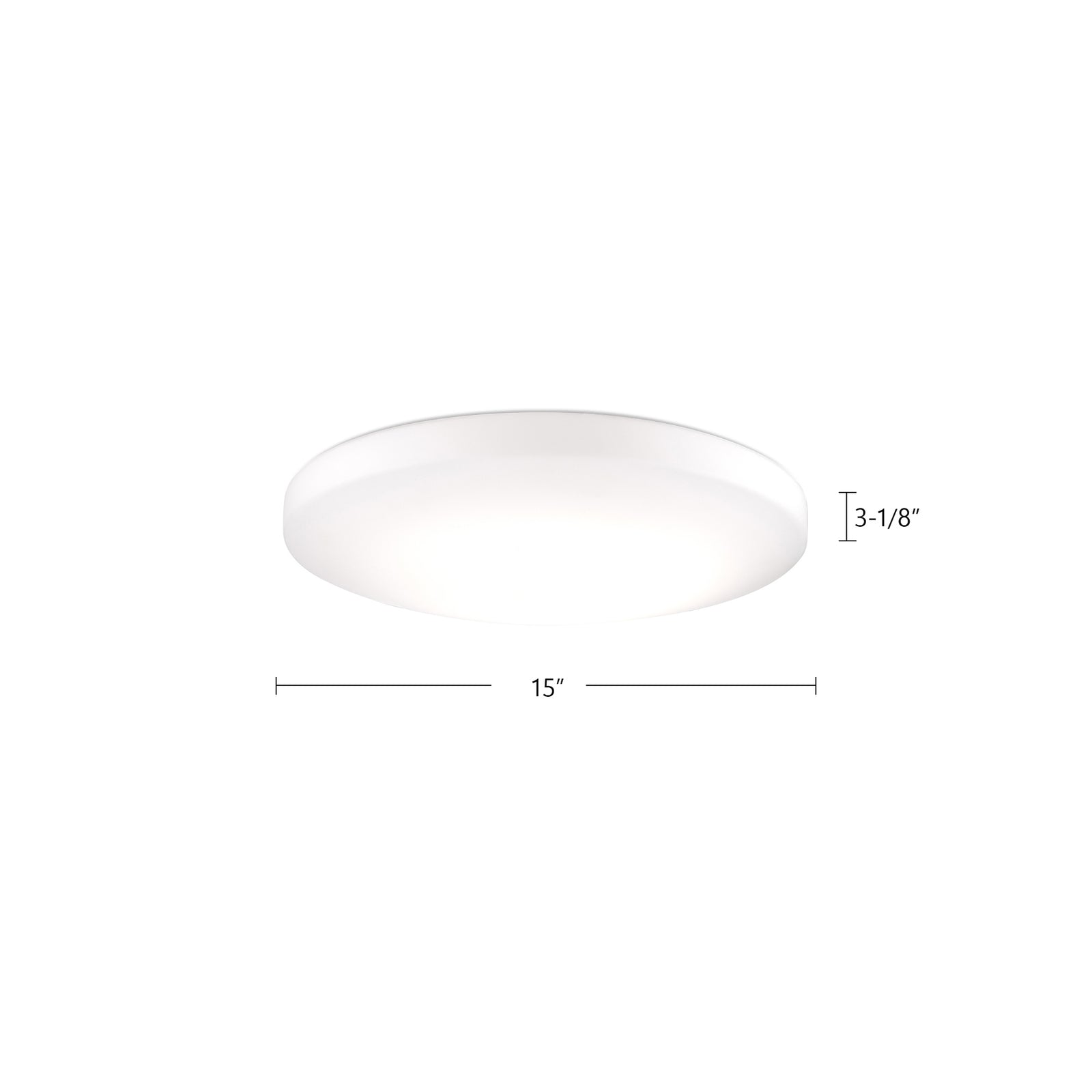 Trafalgar 15-in White LED Flush Mount