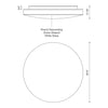 Trafalgar 15-in White LED Flush Mount