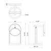 Trek 5-in Black LED Exterior Wall Sconce