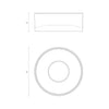 Trenton 5-in Black LED Exterior Ceiling