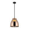 Trinity 12-in Black/Copper LED Pendant