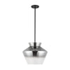 Trinity 13-in Black/Smoked LED Pendant