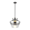 Trinity 13-in Black/Smoked LED Pendant