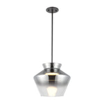 Trinity 13-in Black/Smoked LED Pendant